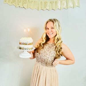 NWT Maya Deluxe Sequin Embellished Dress